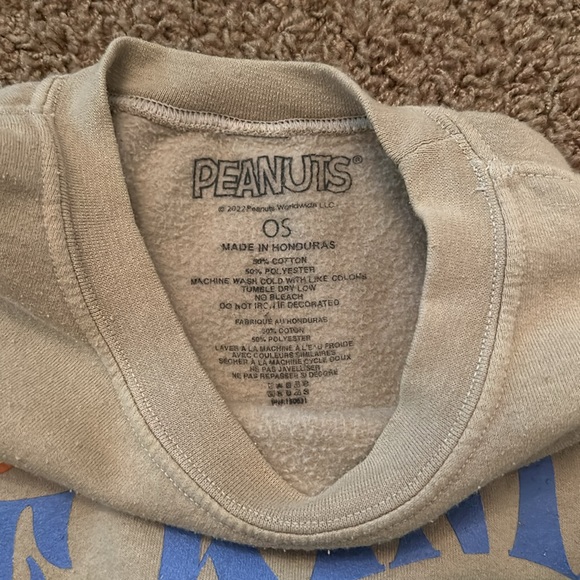 Pacsun Peanuts Be Kind Snoopy Fleece Sweatshirt - Picture 2 of 2